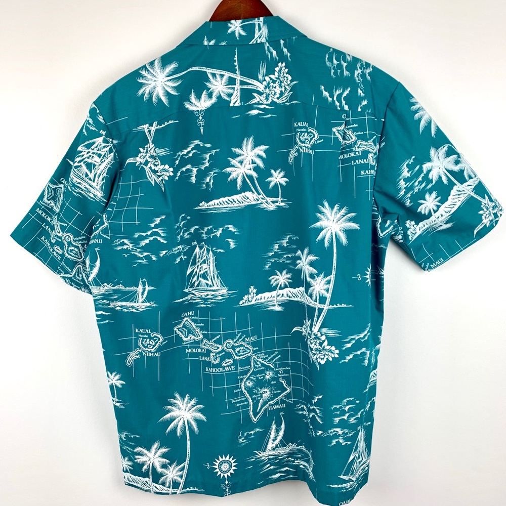Royal Creations Blue Hawaiian Shirt L NWOT - Picture 2 of 8